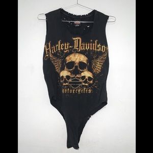 Harley Davidson reworked tshirt, bodysuit